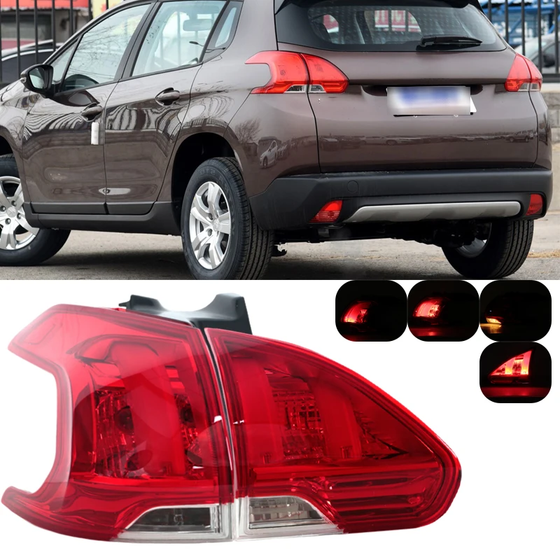 

Для Peugeot 2008 2013 2014 2015 2016 задний бампер задний фонарь указатель поворота предупреждающий стоп-сигнал в сборе автомобильные аксессуары