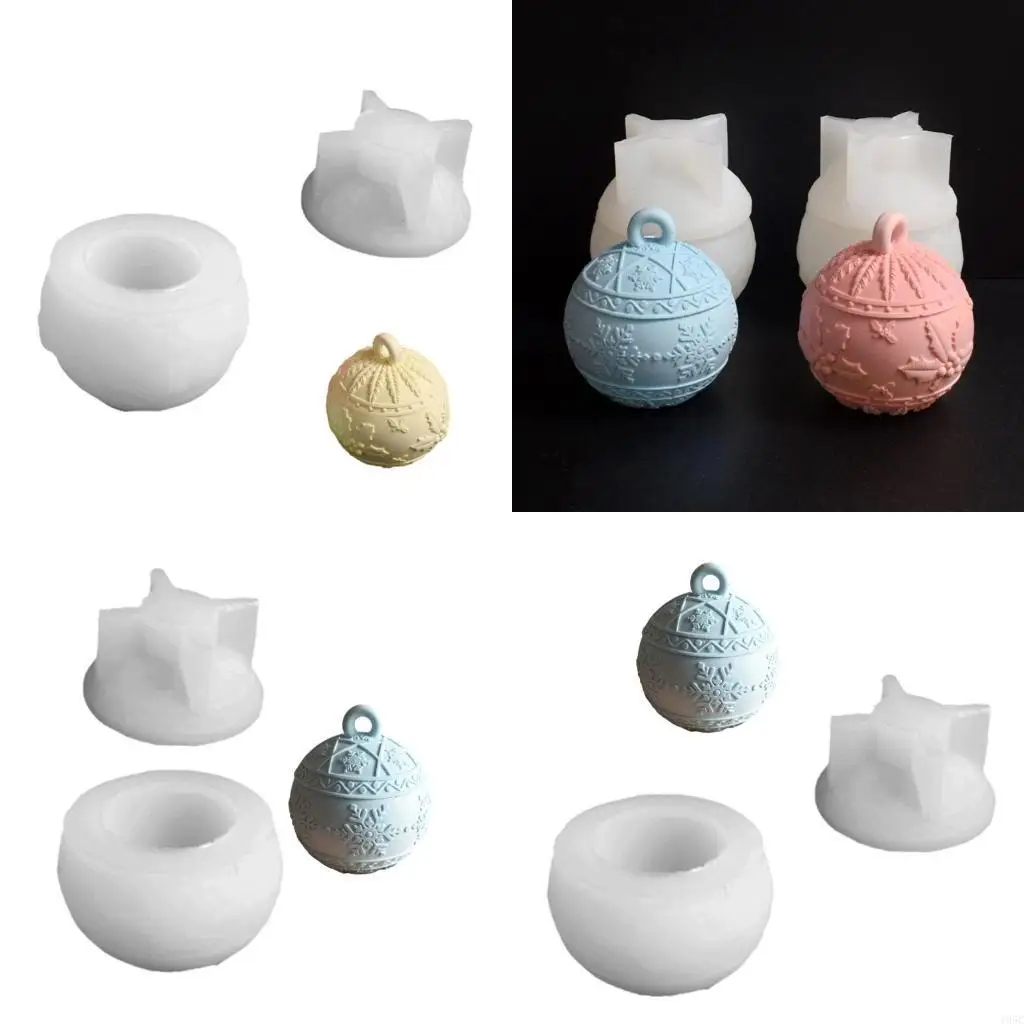 195C Silicone Mold for Round Embossed Case Storage Box Jewelry Holder Mould