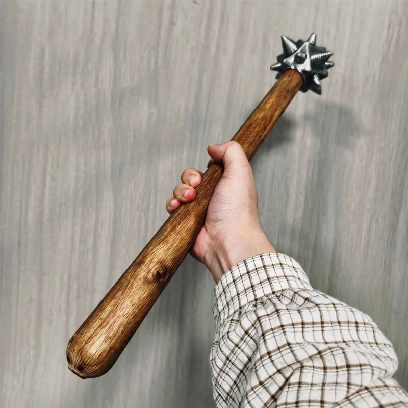 Outdoor Portable Retro Iron Thistle Bone Flower Hammer Car Emergency Self-defense Window Breaking Tool