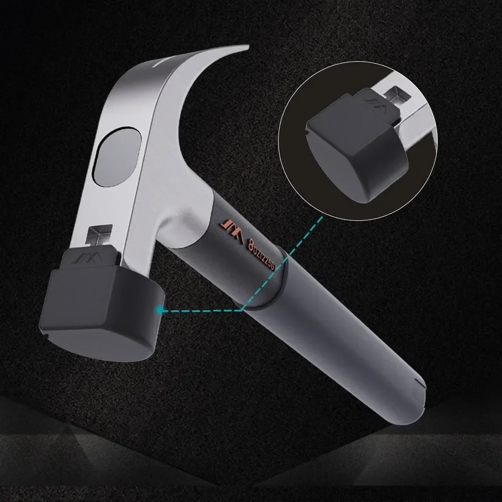 JIMIHOME Claw Hammer High-Carbon Steel Handle Claw Hammer Multifunctional Household Safety Pulling Nail Emergency Escape Tools