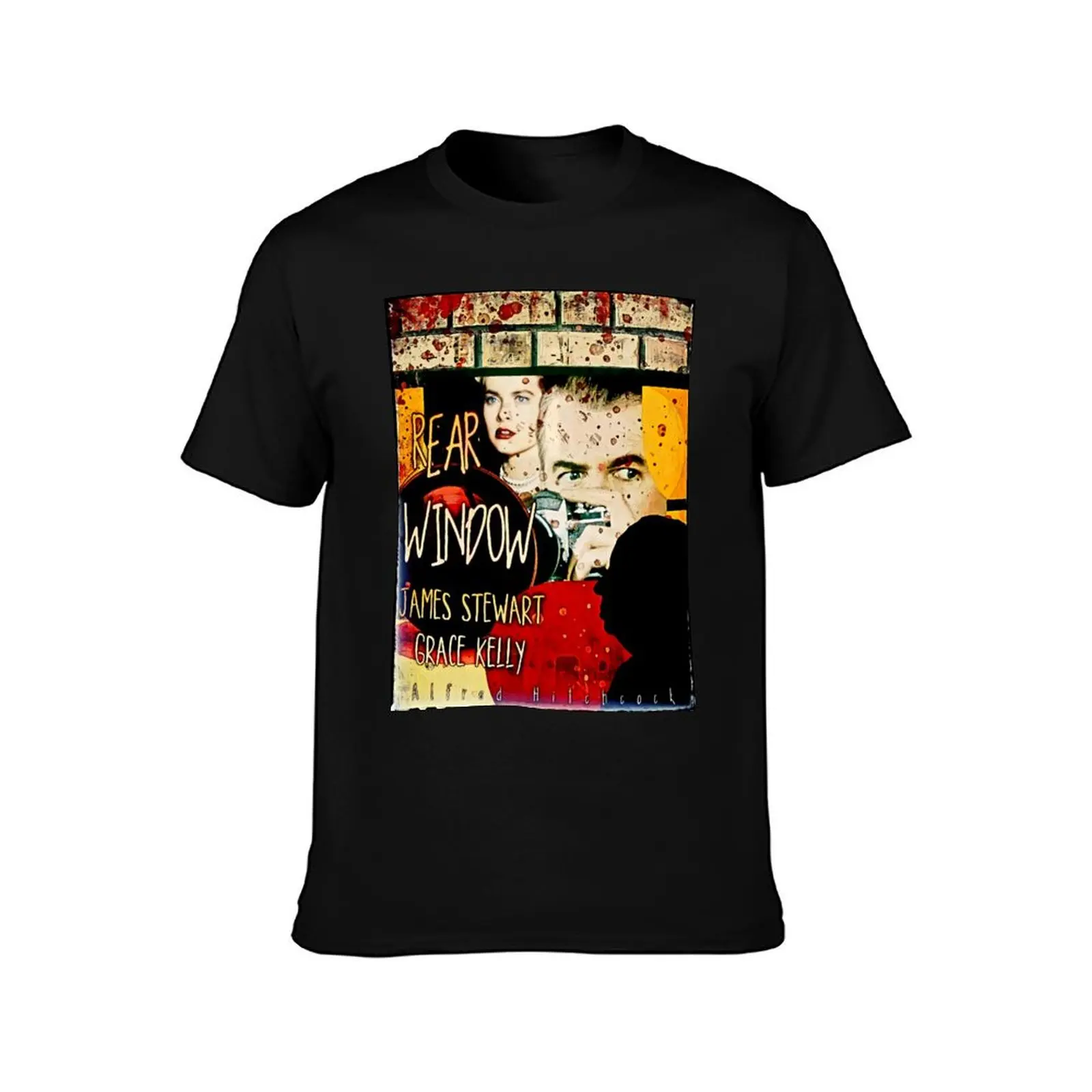 Alfred Hitchcock Rear Window T-Shirt, Classic Crew Neck Shirt, Breathable Cotton Everyday Tee