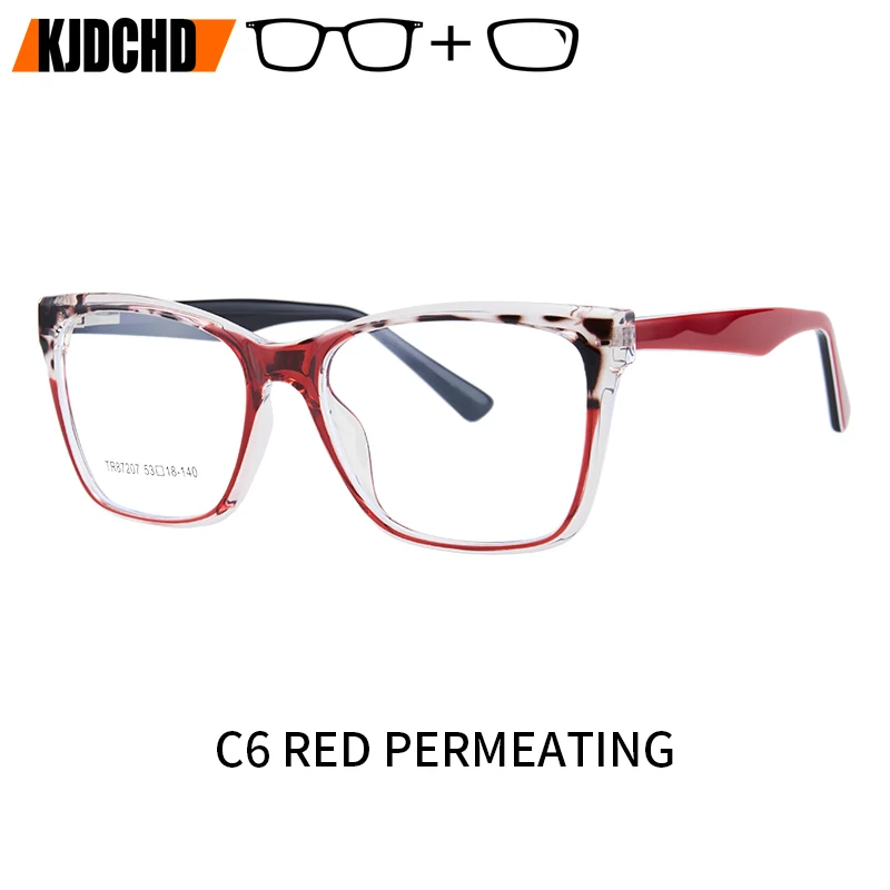 

KJDCHD 2025 Acetate Square Prescription Glasses for Women Cateye Progressive Optical Eyeglasses Photochromic Eyewear