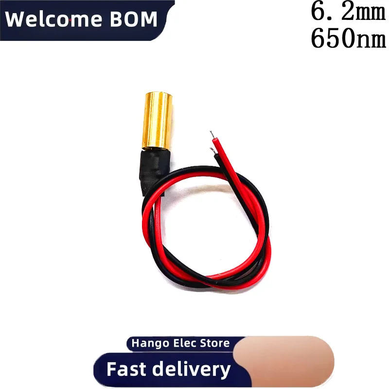 Módulo laser industrial de 6,2 mm Cabeça de laser de ponto vermelho cabeça de laser modulada interna 650nm