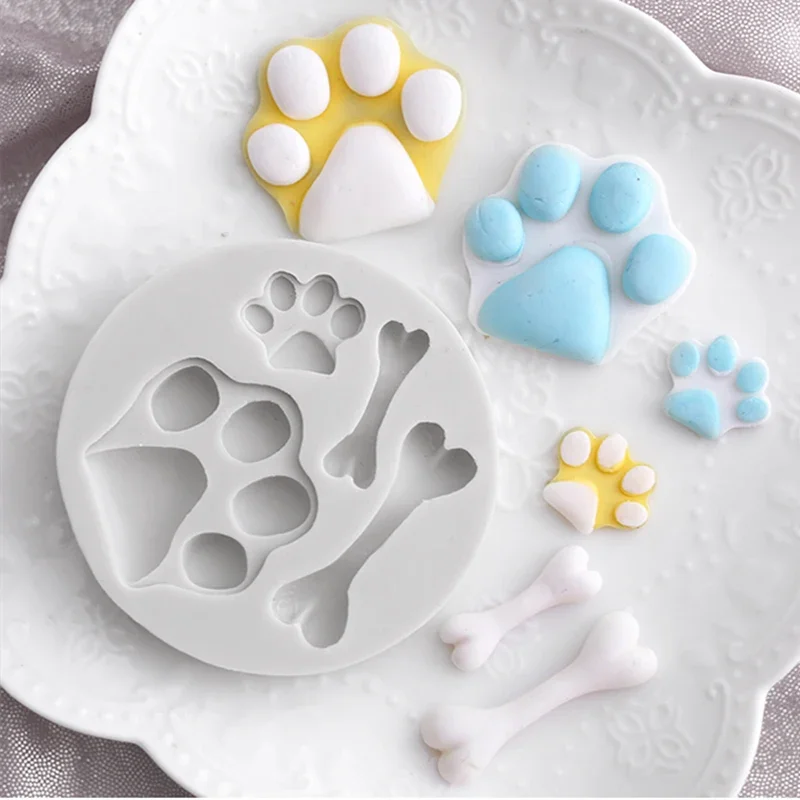 

Cat Claw Footprint Silicone Mold, Chocolate Fudge Fondant Cake Jewelry, Baking Tools, DIY Resin Art Crafts