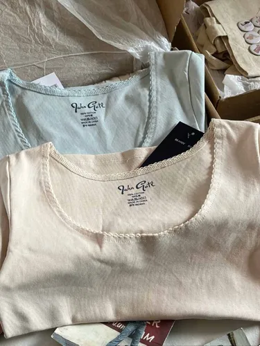 Imagen 2 del producto Camisetas de manga corta con cuello redondo para mujer, ropa de calle informal de algodón suave, Tops elegantes Vintage, camisetas Harajuku lindas, nuevas de verano