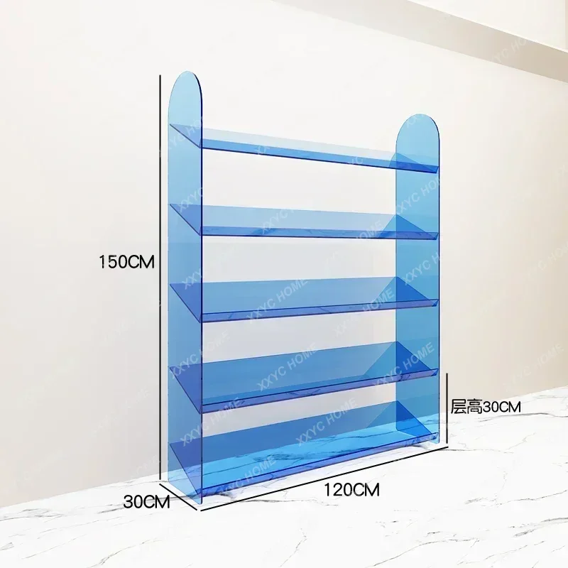 Acrylic transparent display cabinet floor-to-ceiling display rack
