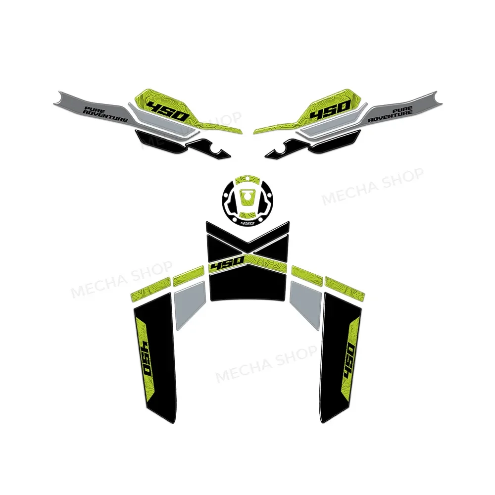 For CFMoto 450mt MT450 2026 Tank Pad Gas Fuel Oil Protector 3D Stickers Decals Fairing Fender Kit