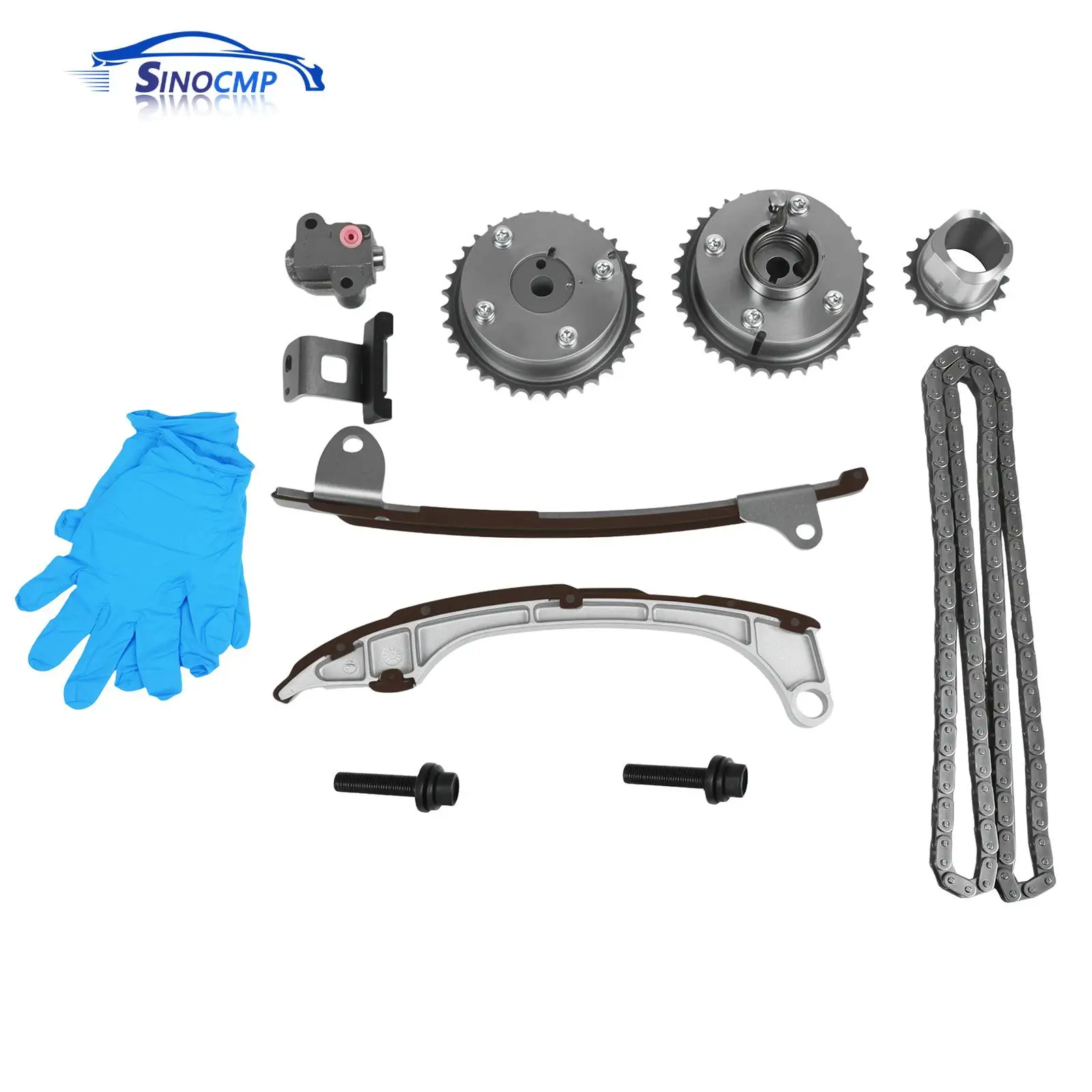 

Timing Chain Kit 13070-0V013 13070-0V010 13070-0V011 13050-36011 For Toyota Camry Highlander RAV4 Sienna Avalon Venza 2.5L 2.7L