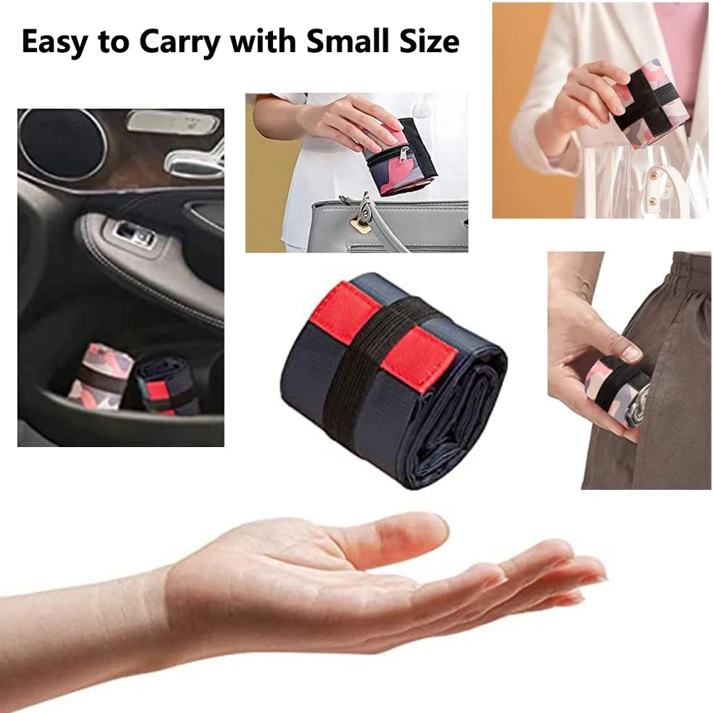 Foldable Large Capacity Storage Tote Bag Oxford Cloth Bag Waterproof Protable Travel Bag for Home Outdoor BBQ Travel Storage Bag