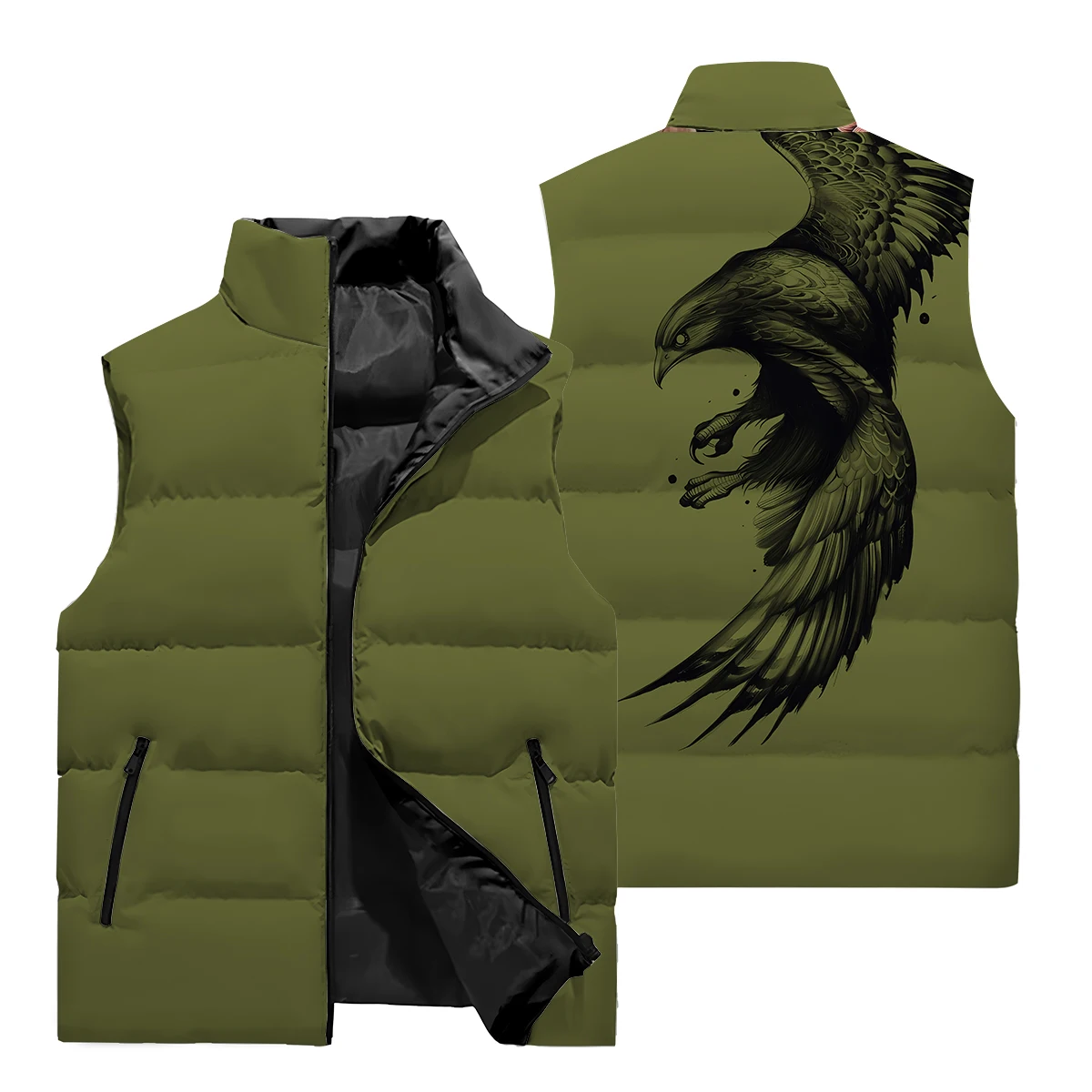 New Men's Winter Jacket, Lithium Fleece Jacket, Lightweight Cotton Jacket, 3D Printing, Comfortable Fit, and Ethnic Style