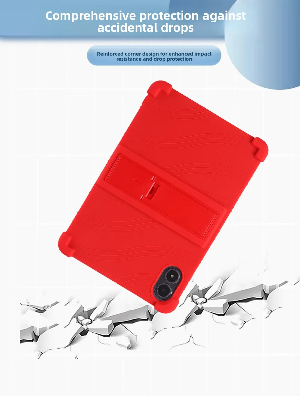 Stoßfeste TPU-Hülle für UMIDIGI G1/G2 10.1, Vollständiger Schutz mit Ständer, in Mehreren Farben – Detail 7