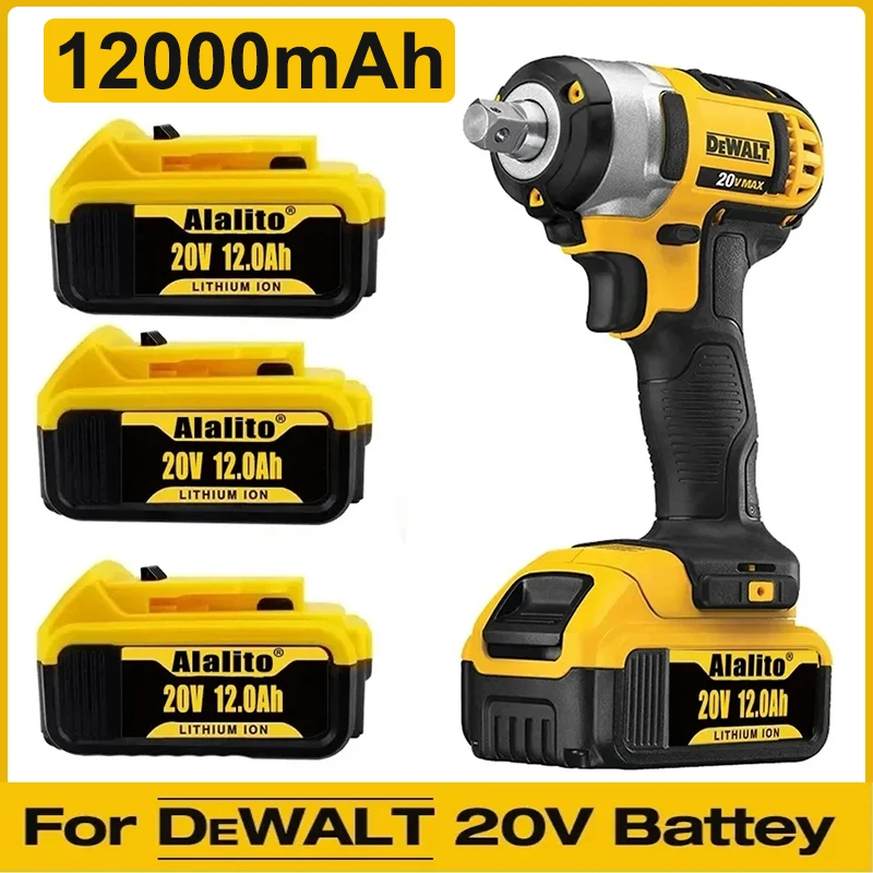 

Original DCB200 20V 12000mAh Lithium Replacement Battery For Dewalt 18V DCB184 DCB200 DCB182 DCB180 DCB181 DCB182 DCB201 DCB206