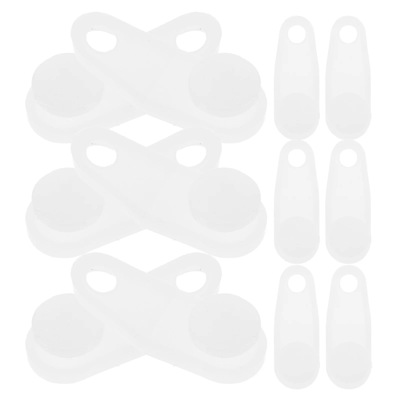 

100pcs Plastic Curtain Hooks White Curtain Track Gliders Roller Replacement Parts Slide Rail Accessories Drapery Hardware