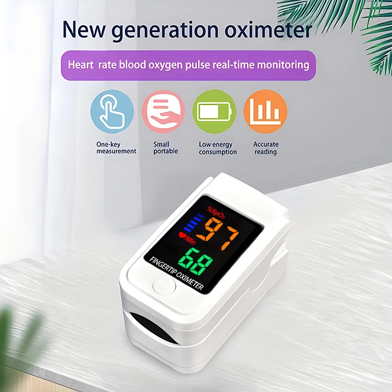 

Пульсоксиметр Пальчиковый цифровой для измерения уровня кислорода в крови и пульса