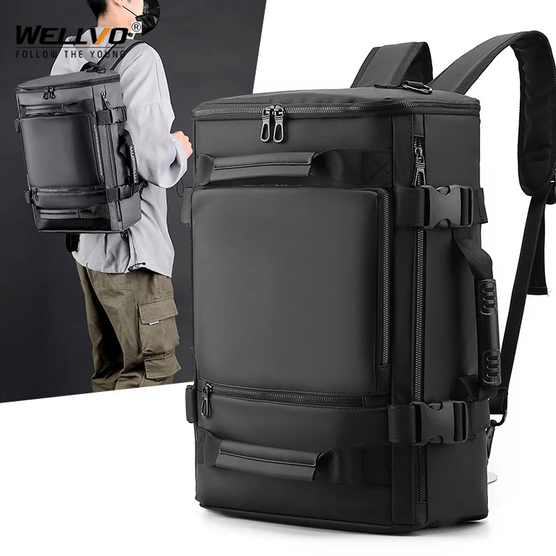 Large Multifunction Backpack Man 15.6 Inch Laptop Business Travel Luggage Rucksack Carry On School Shoulder Bag Mochila XA452C