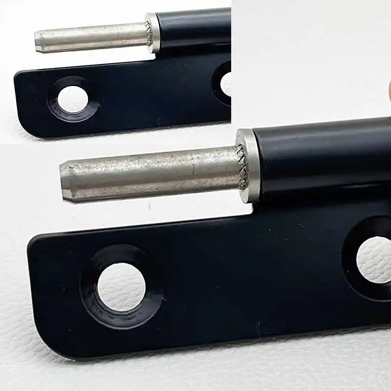 1 peça as dobradiças de carga da porta da caixa elétrica podem ser destacadas as dobradiças de ferro industriais são eletroforés pretas