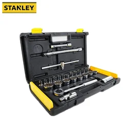 Stanley Professional Mechanic Car Repair Wrench Set 86-477-22 26pcs with 1pcs 1/2 Inch Spark Plug Sockets CR-V Precision Forging