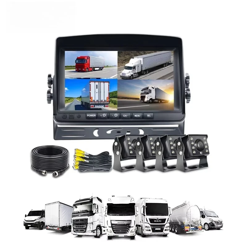 

Advanced 9inch 4CH Rearview Backup System High Definition Parking System For Trucks Buses RVs And Forklifts