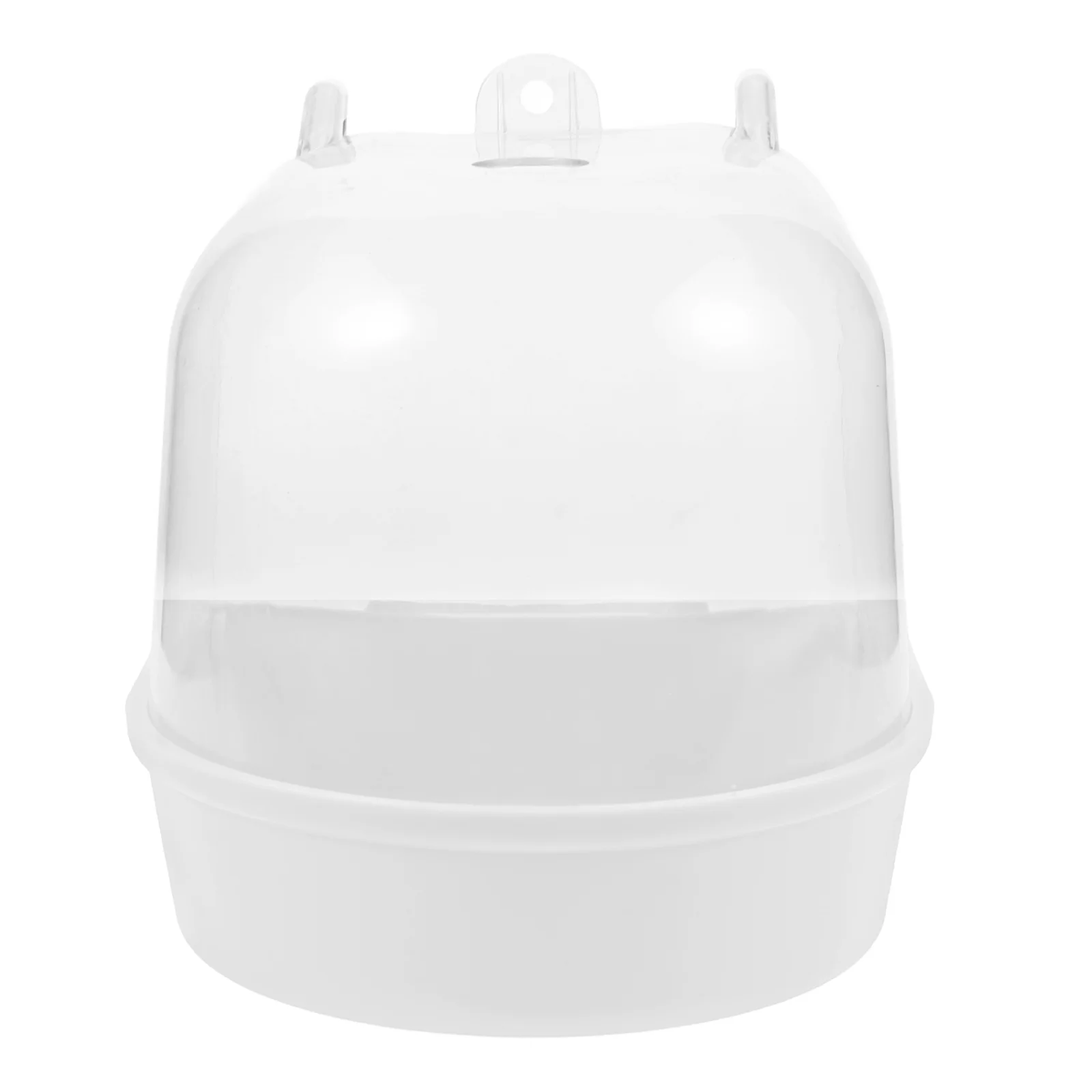 

Transparent Hanging Bird Bath for Cage Small Pet Parrot Bathtub Shower Box for Indoor Birds Easy Disassemble Safe Material