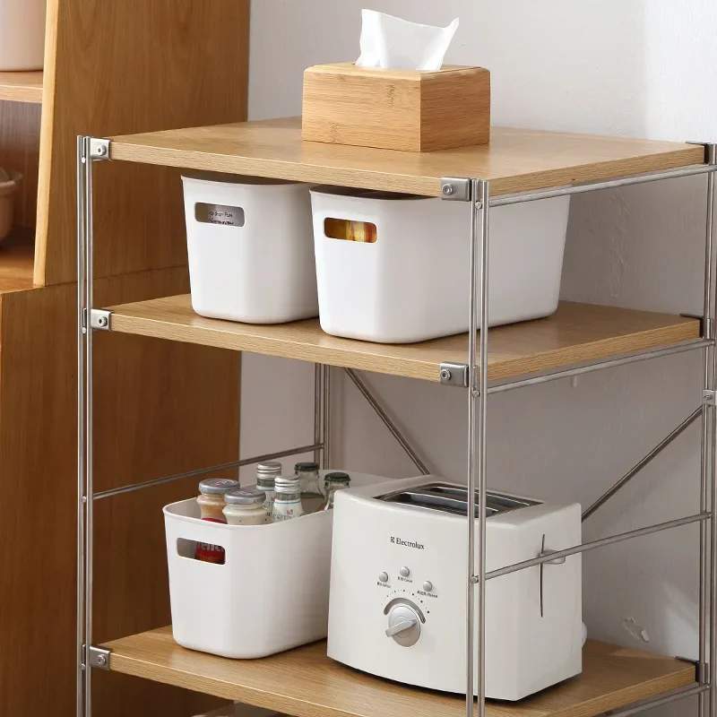 

Desktop Cosmetics Storage Box Sundries Storage Basket Household Portable Toys Organizing Box Kitchen Snack Storage Basket