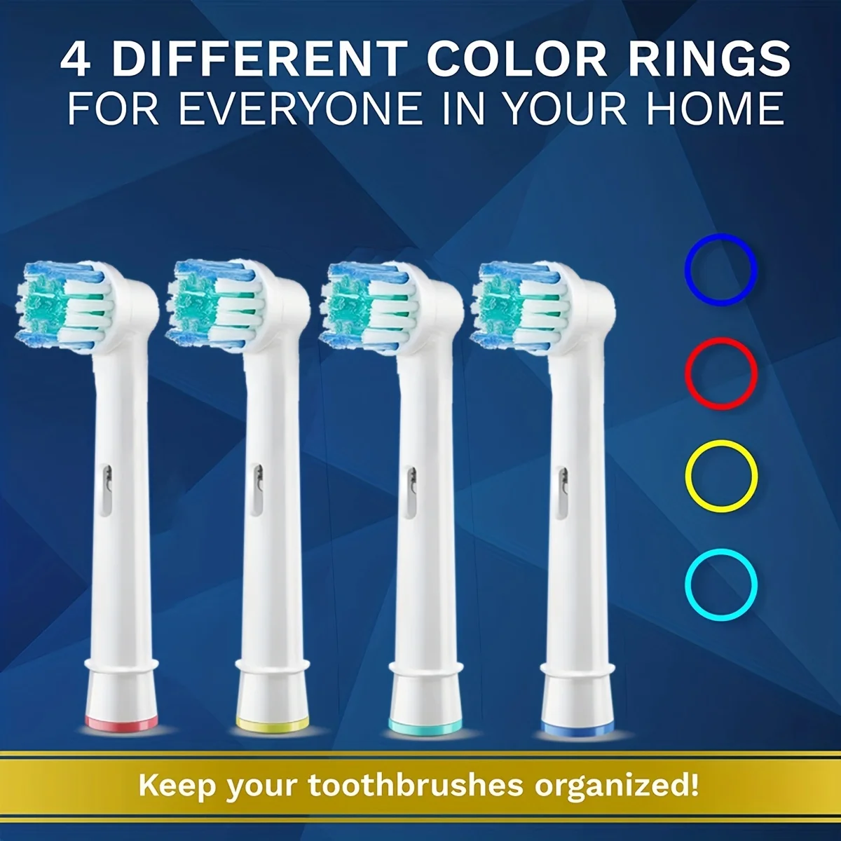 Oule B electric toothbrush head p2/4000/3757/d12/33766 soft bristled toothbrush head compatible with Borang universal toothbrush image 5
