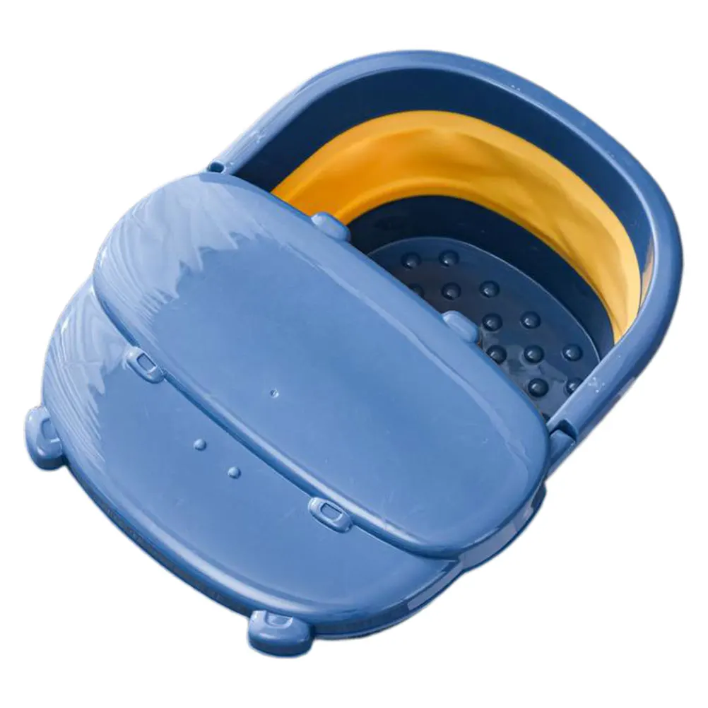 

1pc Collapsible Basin Multi-Functional Foldable Massage Soak Tub For Blood Circulation Promotion Foldable Foot Bucket