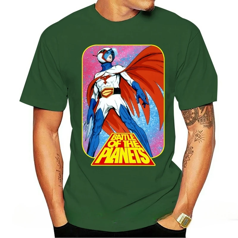 men cotton t shirt Short Sleeve funny printed tshirts Summer Battle of the Planets  Gatchaman men T-Shirt  harajuku