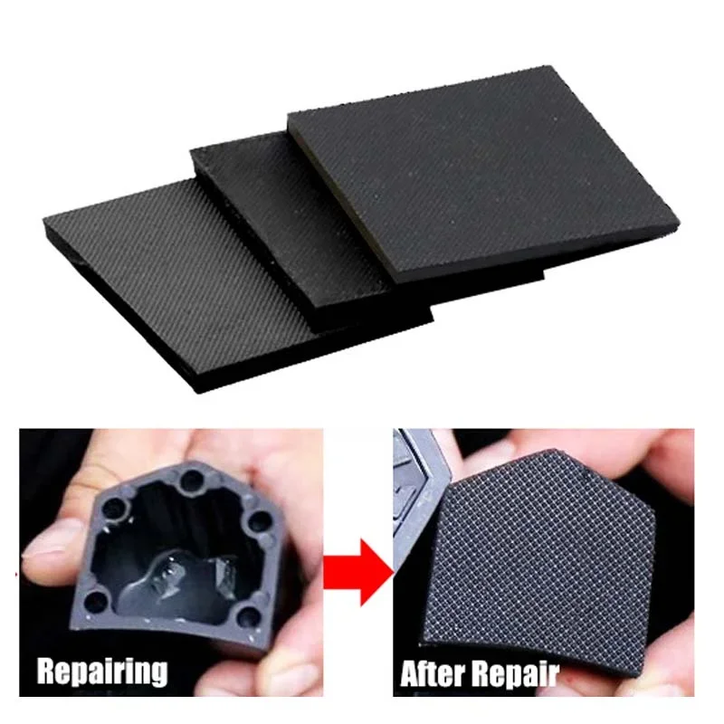 Heel Shoe Soles for Repair Outsole Rubber Insoles Anti Slip Protector Cover Replacement Patch Bottom Wear-resistant Square Sheet