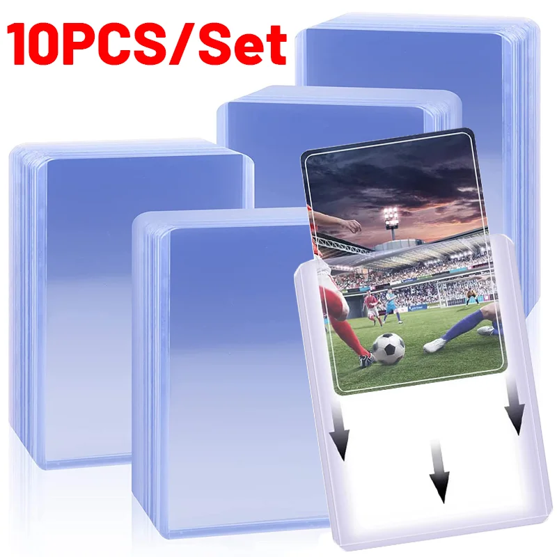 20/1PCS Transparent PVC Toploaders Protective Sleeves for Collectible Trading Basketball Sports Cards 35PT Game Card Holder Case