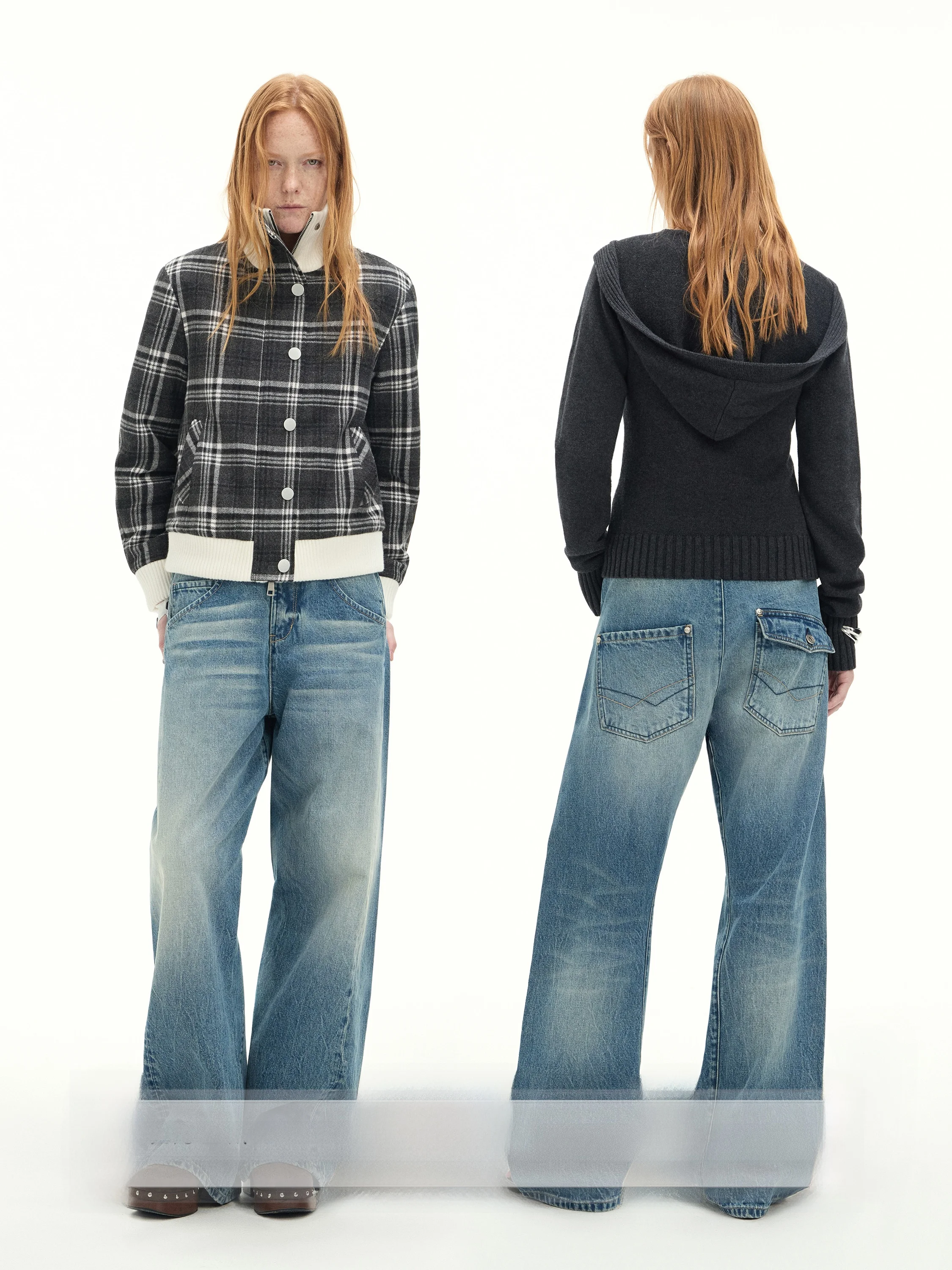 

Женские джинсы-клеш в стиле ретро, широкие, свободного кроя, весна-осень, с 3D-дизайном, из денима, американские, повседневные, хлопковые