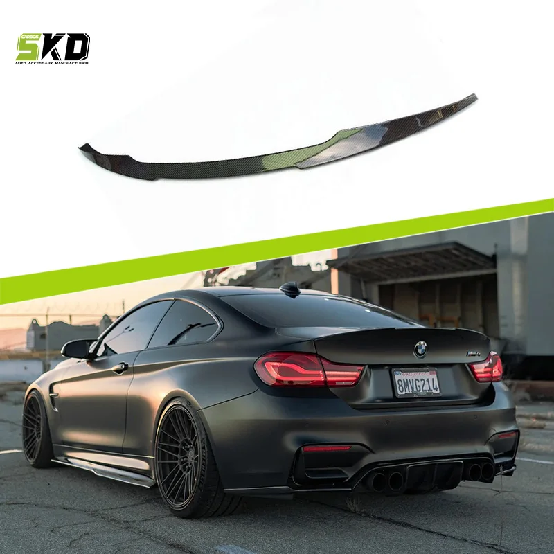

Спойлер для BMW F80 M3 F82 M4 2014 до 2020, тип OEM, задний спойлер из углеродного волокна, задний спойлер