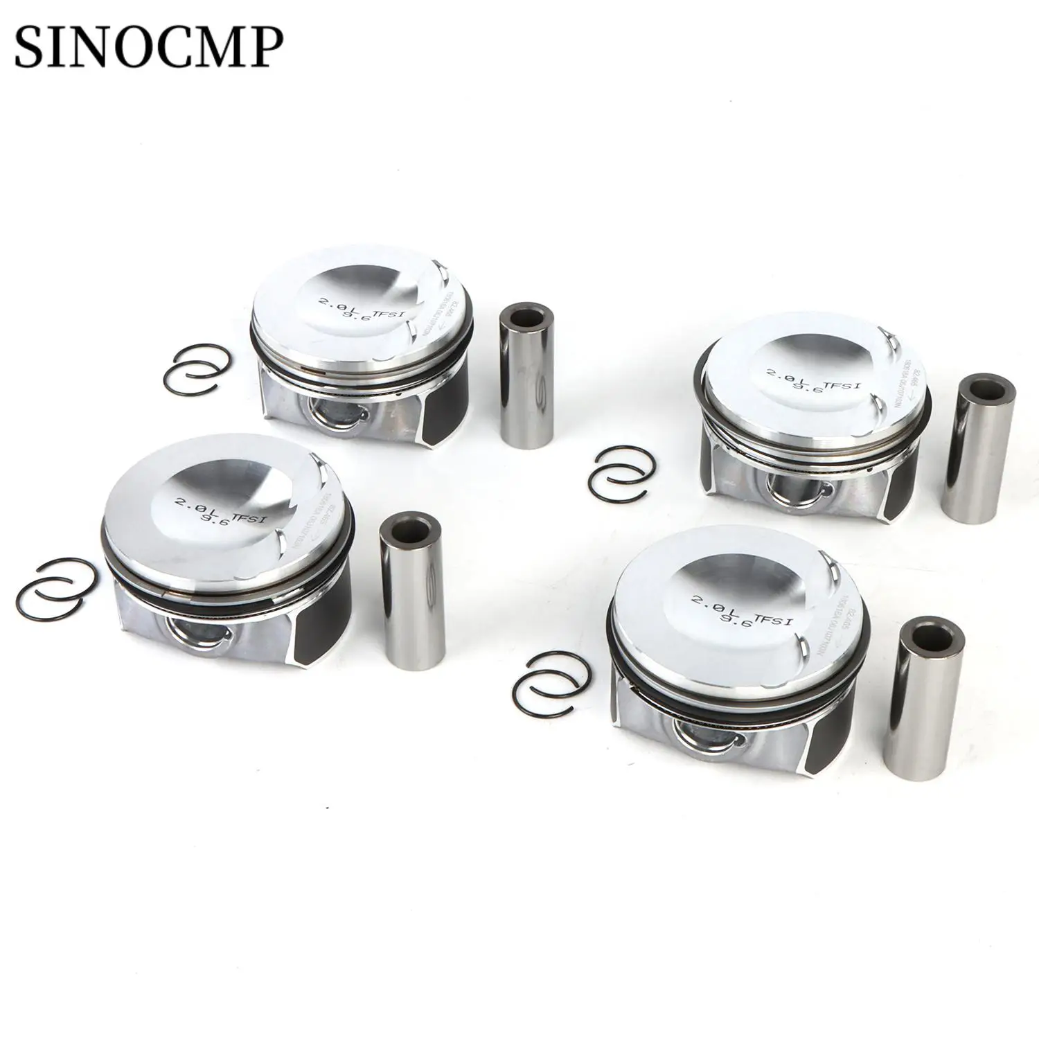 EA888 4pcs Engine Φ21mm Pistons & Rings 82.5mm STD Set For VW GTI Passat Tiguan Audi A3 2.0TSI 2.0TFSI DOHC 16V 2nd generation ﻿