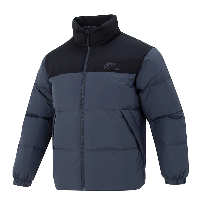 

Skechers down Jacket for Men and Women with Stand Collar, Warm Outdoor Fitness Sportswear L423U106-00W5