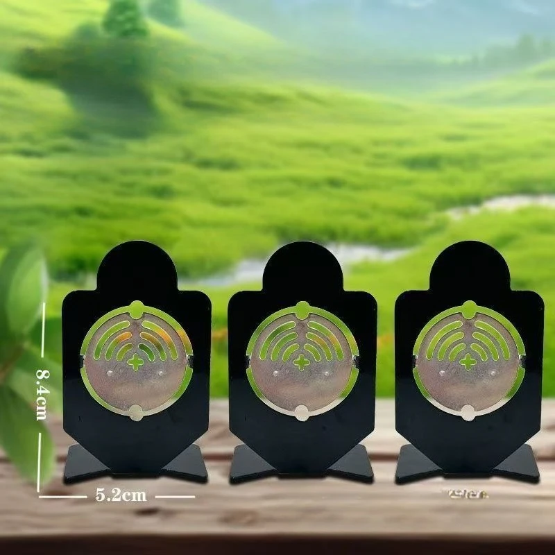 

3pcs Metal Shooting Target Range Training CS Paintball Steel Target Practice Slingshot Soft Bullet Target
