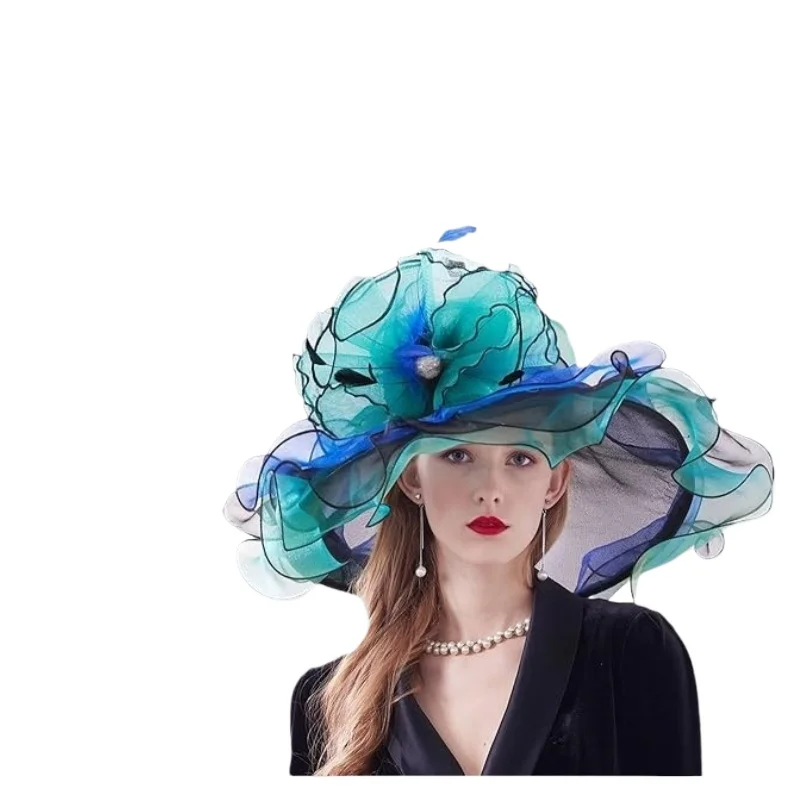 

Adjustable Hat European and American New Outdoor Fashion Big Brim Hat Embroidered Hat