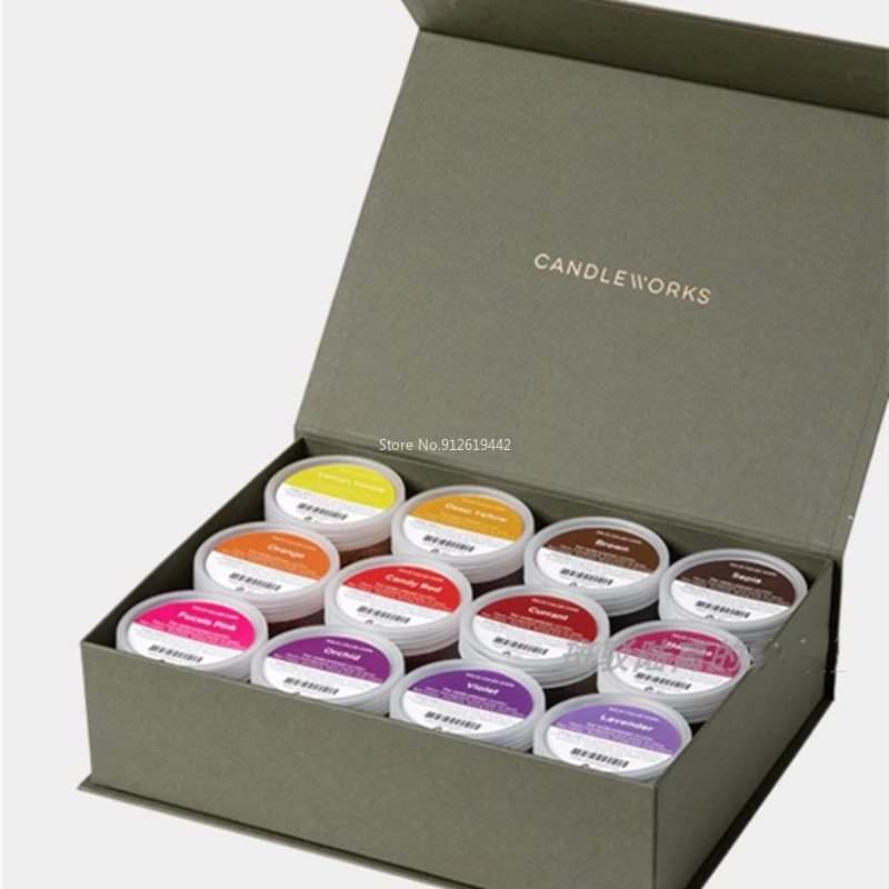 CANDLEWORKS Candle Dye Scented Candle Homemade Special DIY Solid Dye 24 Colors wax flakes candle making items