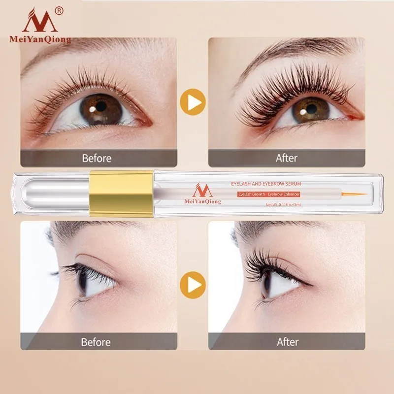 2pcs/lot Super Eyelash Growth Treatments Make Up Eyelash Care Lengthening Thick Eye Care Serum Eye Curling Herbal Extract