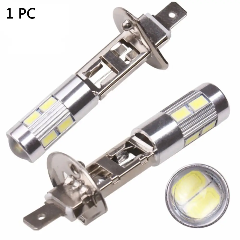 1 PC 5630 SMD 10 LED H1 6000K Car Lamp Fog Driving Light Bulb Headlight DC 12V Car Headlight Bulbs