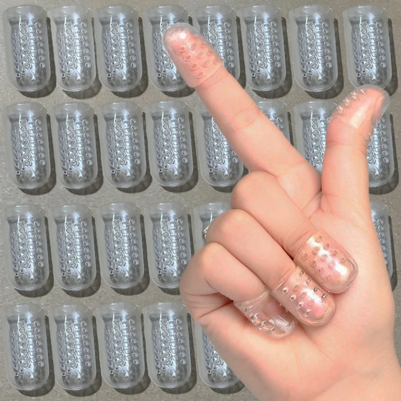 Immagine 5: 1/200 pz Protezioni per le dita dei piedi in silicone Anti-attrito Traspirante Protezione per le dita Vesciche Morbido mignolo Protezione per il tubo del dito Cura del piede