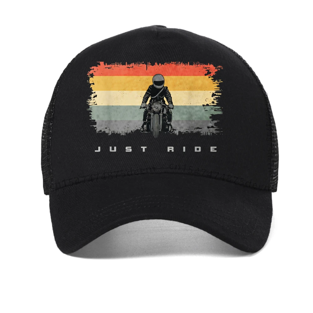 

just ride Motorcycle clothing Biker Motorcycle baseball cap Motorcycle design Summer caps Best gift for bike lovers hat mesh hat