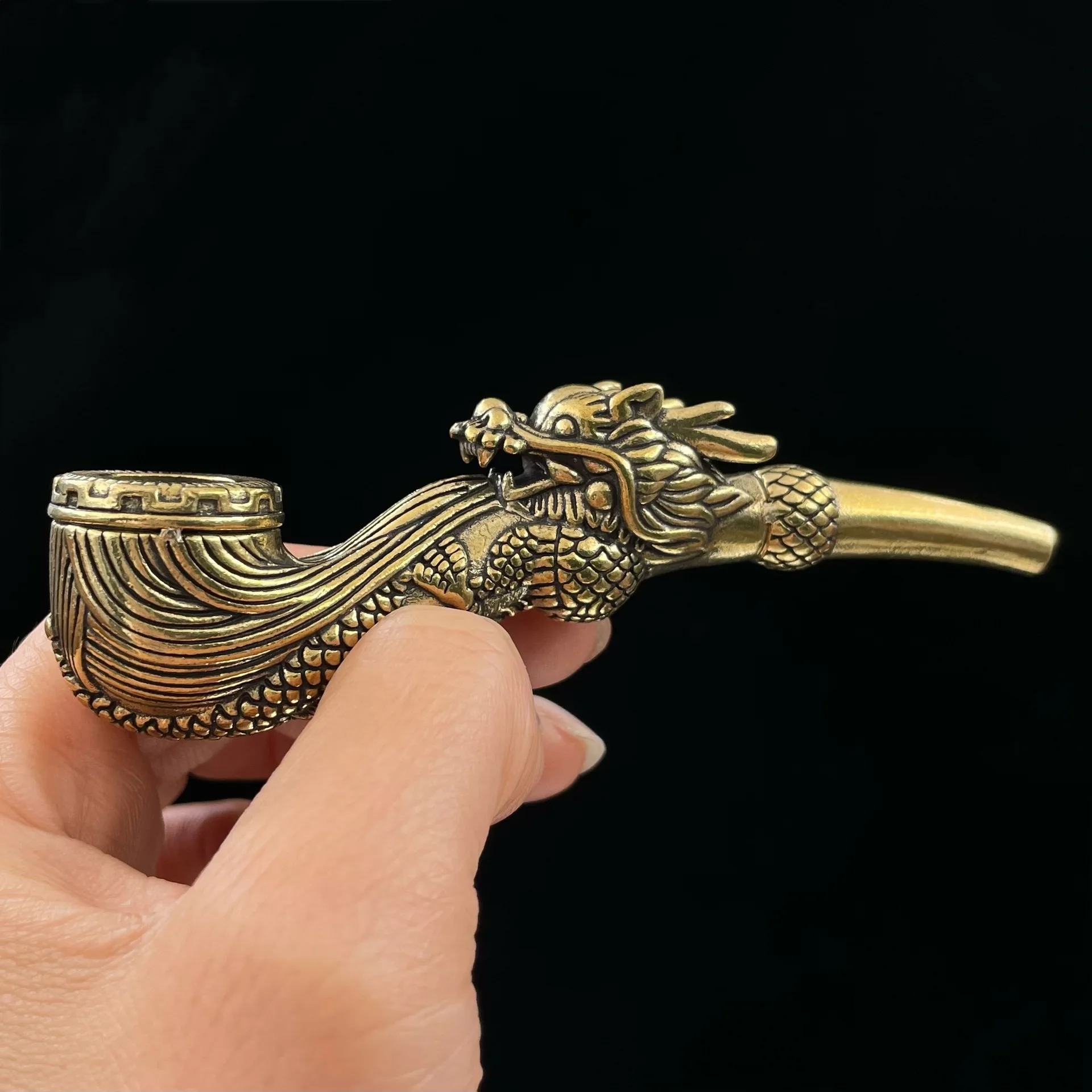 Antique faucet brass pipe metal pipe handicraft