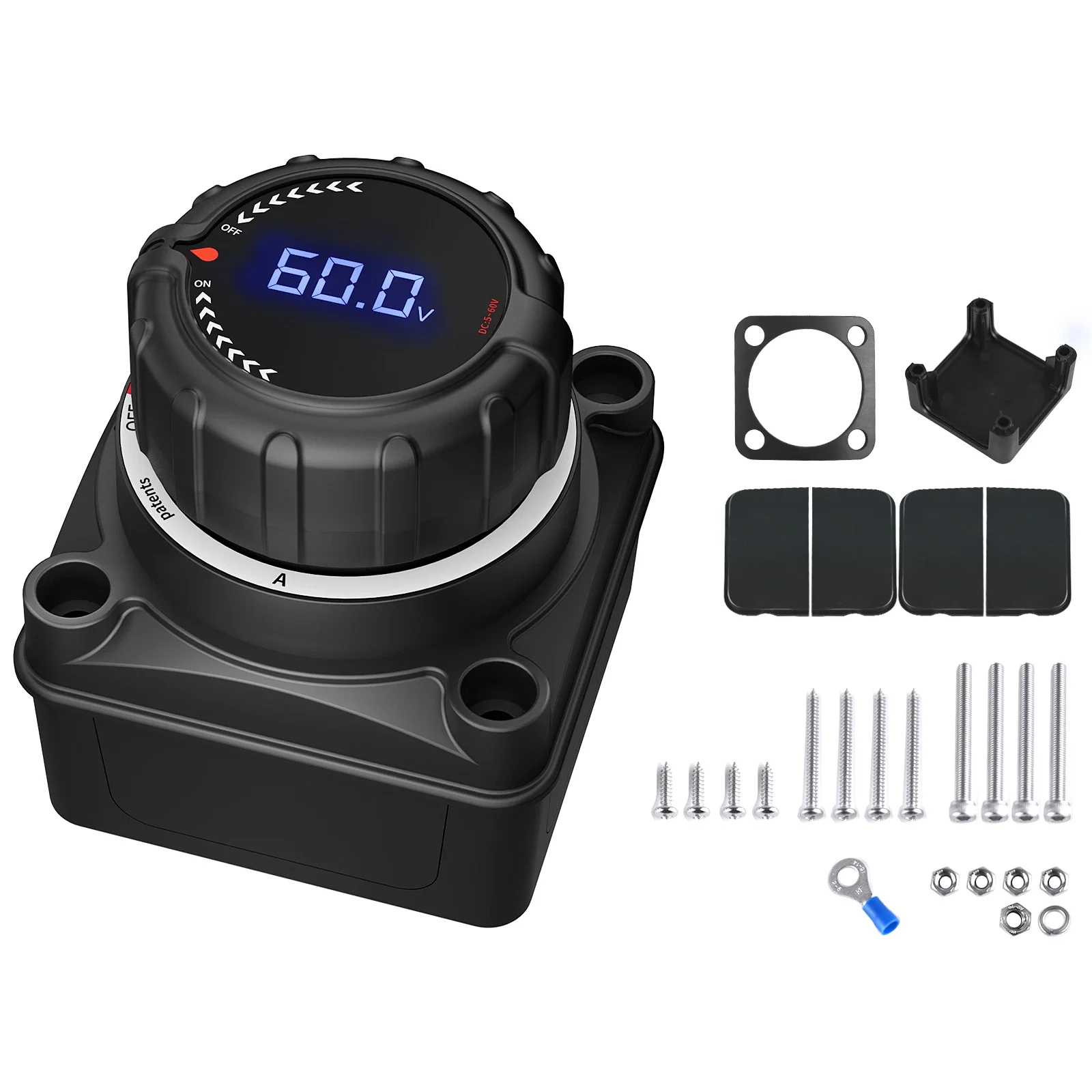 

Newest Battery Disconnect Switch With Display Car Marine Battery Cut Off Switch Copper Material
