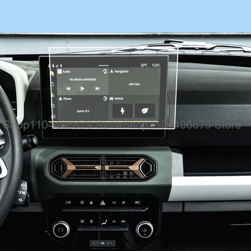 TPU transparent protective film For Dacia Duster/Dacia spring 2024 10.1inch Car radio GPS Navigation touchscreen anti-scratch