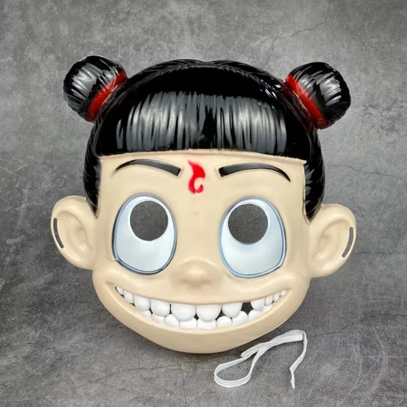 

Nezha Mask Demon Child Descendants Third Prince Halloween Mask Children's Toy Performance Film and Television Props