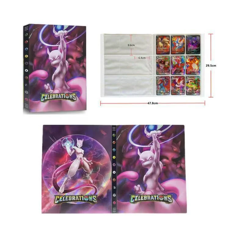 Cartoons 9 Zakjes 540 Kaarten Boek Album Anime Kaartspel PIKACHU Verzamelkaarten Verjaardagscadeau Voor Kinderen