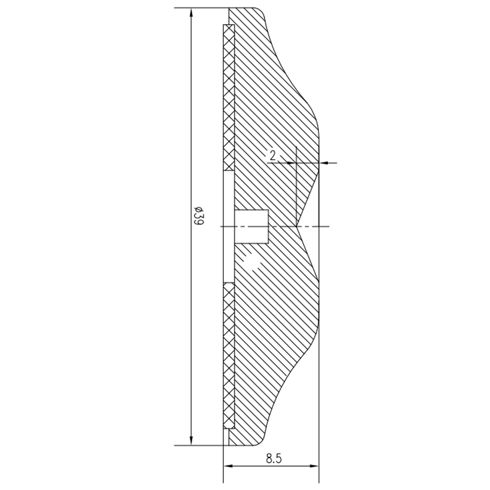 Preffair SP3909 New Arrival Silver/Black CNC Processed Solid Aluminum Feet Shock Absorbing Isolation Pad 39x8.5mm for Amplifier