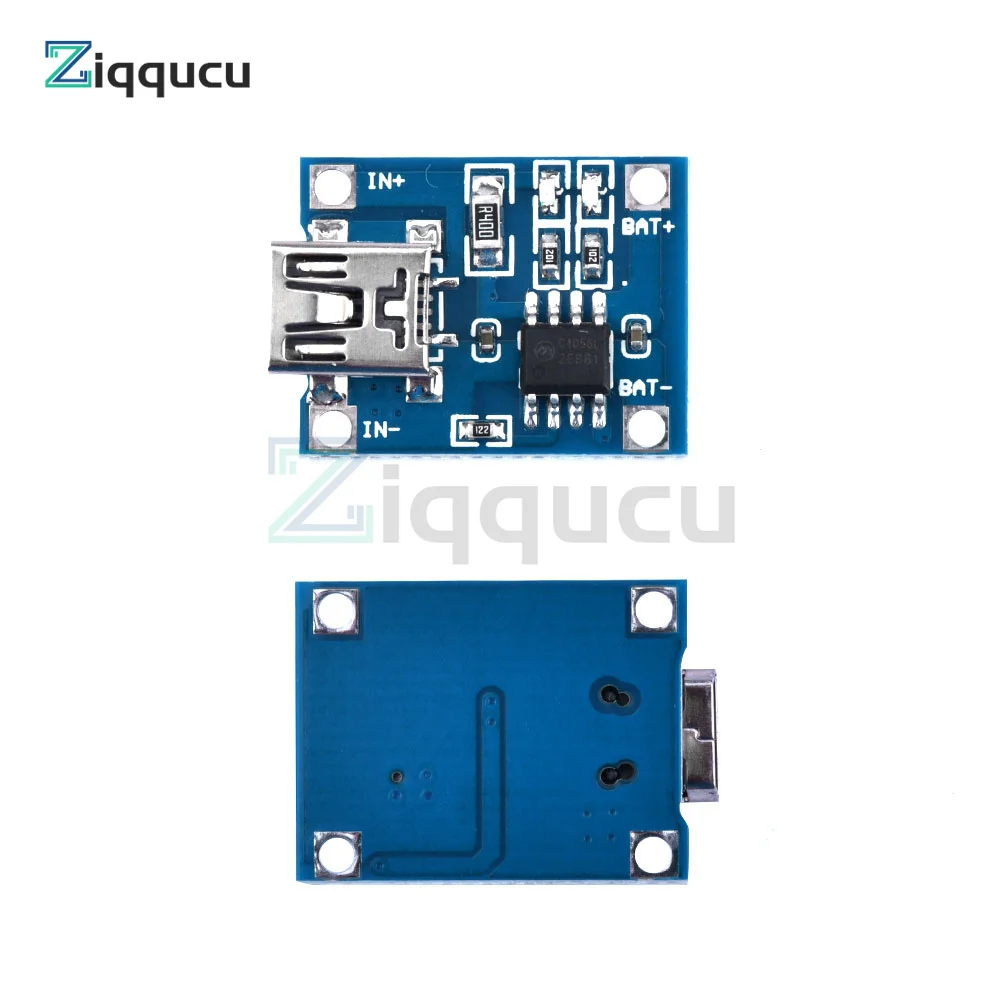 DC 5V 1A TP4056 Mini USB 18650 Lithium Battery Charger Board With Led Indicator Over Charge Discharge Protection 4.5~5.5V