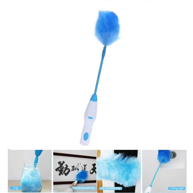 

Electric Spin Duster 360 Rotating Dust Brush Adjustable Feather Dust Brush Vacuum Cleaner Window Household Cleaning Brush Tools