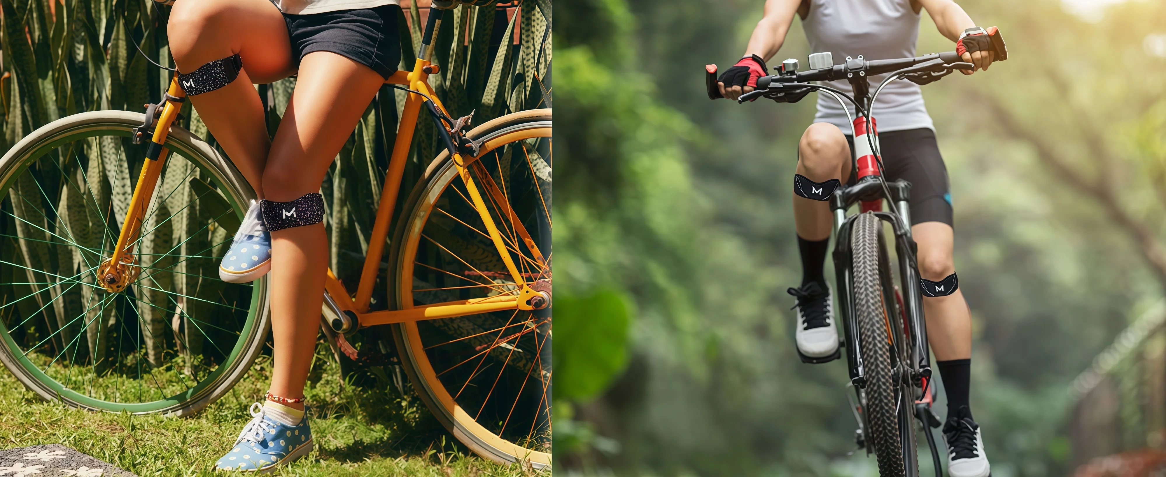 1/2 Stück Kniebandage mit Gelpolstern, verstellbarer Patellasehnen-Stützgurt für Männer und Frauen, zum Laufen, Tennis, Training, Basketball, Wandern – Detail 5