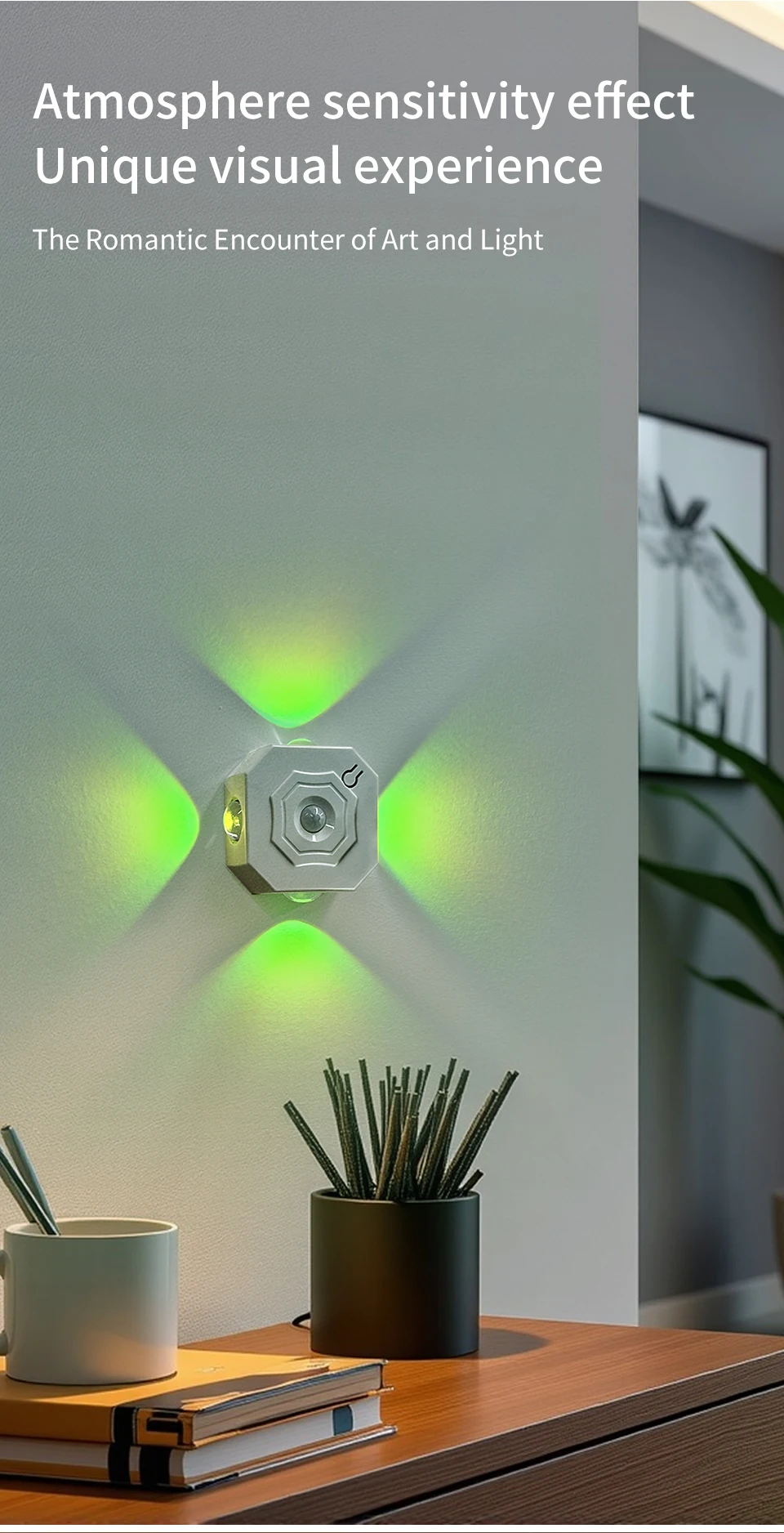 3 Colors or RGB Motion Sensor Wall Light LED Night Light USB Rechargeable Magnetic Wall Lamp Touch Dimming Bedside Stair Light